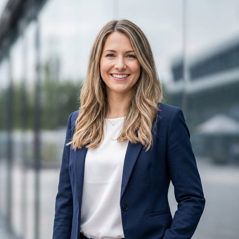 Manuela Berger – virtuelle Ansprechpartnerin im KI Customer Service von Personalbrand (KI-generiertes Bild)